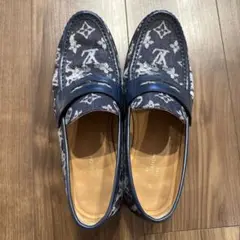 Louis Vuitton ローファー ネイビー/ホワイト