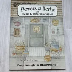 洋書/Flower & Herbs/トールペイント図案