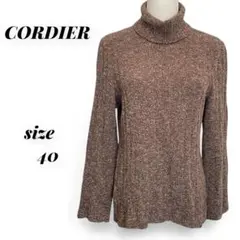 CORDIER コルディア タートルネックセーター サイズ40（L) ブラウン
