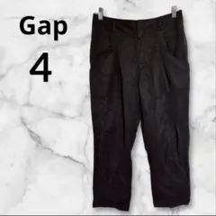 Gap ギャップ　ブラック スラックス 4 動きやすさ抜群　シンプル　おしゃれ