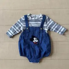 Disney Baby ミッキーマウス ロンパース＆サロペットセット 70サイズ