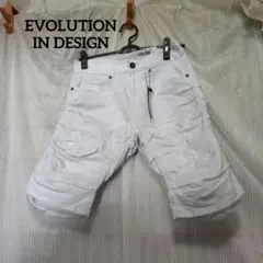 EVOLUTION IN DESIGN ホワイトショートパンツ 30w　白