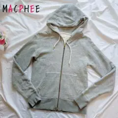 MACPHEE マカフィー 定番 ダブルジップ パーカー 霜降りグレー