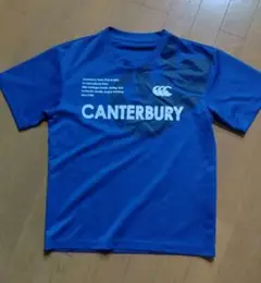 カンタベリー　プリントTシャツ　ブルー　M