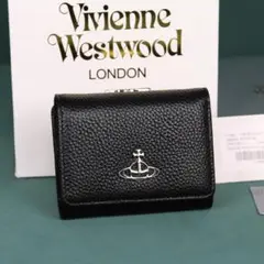 Vivienne Westwood ブラックメンズ　 三つ折り財布