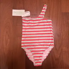 pacific rainbow 女の子 ストライプ 水着 8y