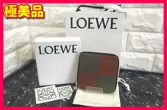 【極美品】LOEWE アナグラム スクエアジップウォレット 10301M88