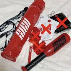 iKON KONBAT３本 韓国 赤色 ペンライトアクセサリー　ケース iKON ペンライト / コンバットケース （セット販売）