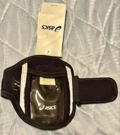 【新品•未使用】 asics アームバンド ブラック