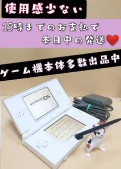 ◆充電器付き◆ ニンテンドー DS lite 本体 ホワイト 任天堂 ◆Bb◆
