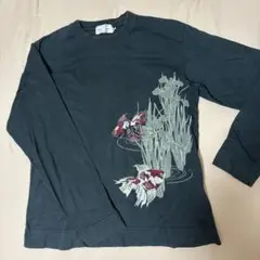 金魚刺繍 長袖カットソー