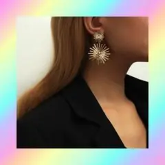 【数量限定】在庫わずか 2個セット ゴールド ラグジュアリー ピアス◎
