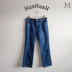 ハッシュアッシュ クロップドデニム 七分丈ジーンズ ストレッチ M