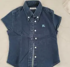 【正規品】バーバリーデニムシャツ Burberry 100キッズ 半袖