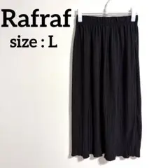 【Rafraf】 プリーツスカート ブラック L