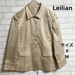 【美品】Leilian レリアン テーラードジャケット　シャンパンゴールド