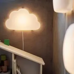 IKEA 雲型ホワイトライト 壁掛け可能