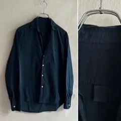 美品 Frank&Eileen EILEEN 製品染め シャツ ネイビー