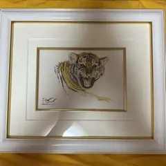 戸川郁夫 Baby Tiger 絵画 サイン入り箱付 m13211958931_1.jpg?1736102614