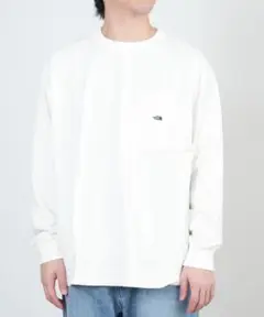 【早い者勝ち】ノースフェイス カットソー Tシャツ ホワイト Mサイズ