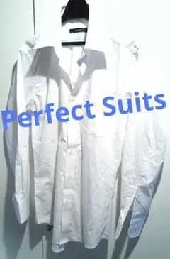 シンプルWhiteドレスシャツ♥スタイリッシュカッターシャツ♥パーフェクトスーツ