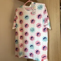 不二家　ペコちゃん　 プリント Tシャツ Lサイズ