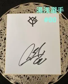 読売ジャイアンツ　湯浅選手　#00 直筆サイン 巨人　2025公式キャンプ色紙