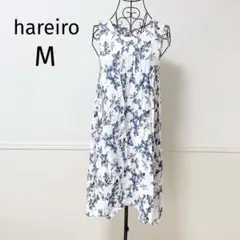 ♡晴れ色♡ ノースリーブワンピース　小花柄　レーヨン100% とろみ素材　M