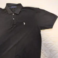 00s U.S. POLO ASSN. ブラックポロシャツ XXL