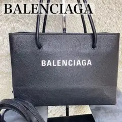 美品✨バレンシアガ スモールショッパー 2way トート レザー 黒 袋付き