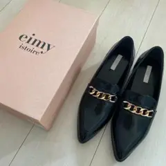 eimy istoire チェーンビットフラットローファー