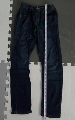 140cm F.O.KIDS ダークブルー スリムフィット長ズボン