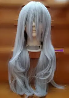 ジェイル ロングレイヤー ウィッグ ホワイトシルバー 70センチ Jail コス