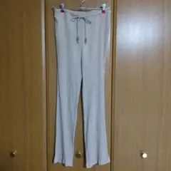 ZARA ベージュ ウエスト紐付き パンツ Sサイズ