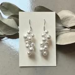 No.1　小枝アクセサリー　大人向け　上品　結婚式　パール