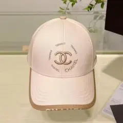 シャネル　キャップ　ブラック×ホワイト　海外ノベルティ CHANEL 海外ノベルティ帽子 キャップ 黒 - メルカリ