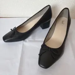 ORientaL TRafficリボン付きブラックパンプス 26cm