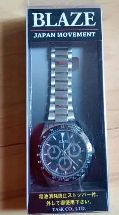 BLAZE クロノグラフ ステンレス時計 BLA-1016S-02M