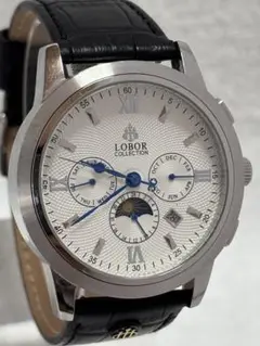 Lobor LB-S8170M ロバー　腕時計　自動巻腕時計　アナログ　レザー LOBOR(ロバー) / LB-S8170M/自動巻腕時計/アナログ/レザー/WHT