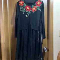 ☆トクコプルミエヴォル】刺繍ロングカーディガン