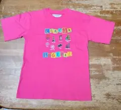 ロンドン Tシャツ ピンク