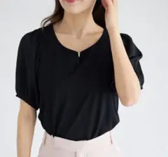 【本日限定セール❗️】新品 トッコクローゼット Tシャツ シフォン 半袖パフスリー