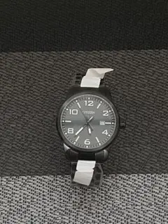 CITIZEN ブラック アナログ腕時計　BI1025-53E 動作品