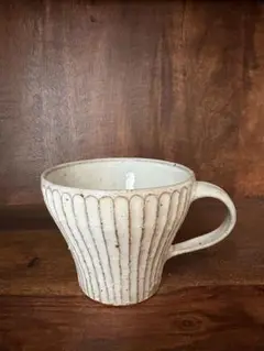 陶芸作家　山田雅子さんの鎬楕円皿２枚セット　未使用 陶芸作家山田雅子さんの鎬楕円皿2枚セット未使用
