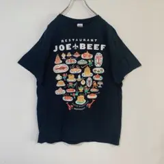 カナダ発アート風 Joe Beef レストラングラフィックTシャツ ブラック