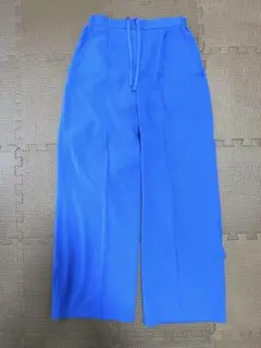 グリーンレーベル　青色 ワイドパンツ　スラックス　　ＸＳ　春夏　34