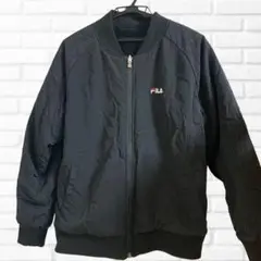 b452 FILA ダウンジャケット ボア M リバーシブル ナイロン 美品