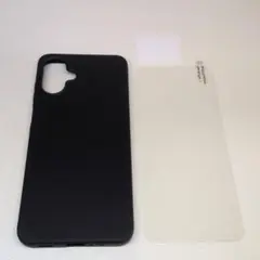 3点 Galaxy A25 5G ブラックケース+画面保護ガラス+カメラガラス