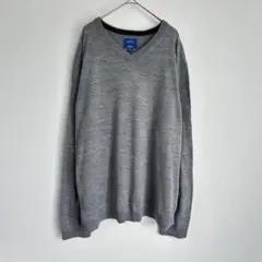 APT.9 【XXL】アプトナイン スリムフィット グレー セーター ニット