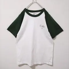 【GU】　半袖　Tシャツ　白　緑　ホワイト　グリーン　メンズ　M　古着　コラボ